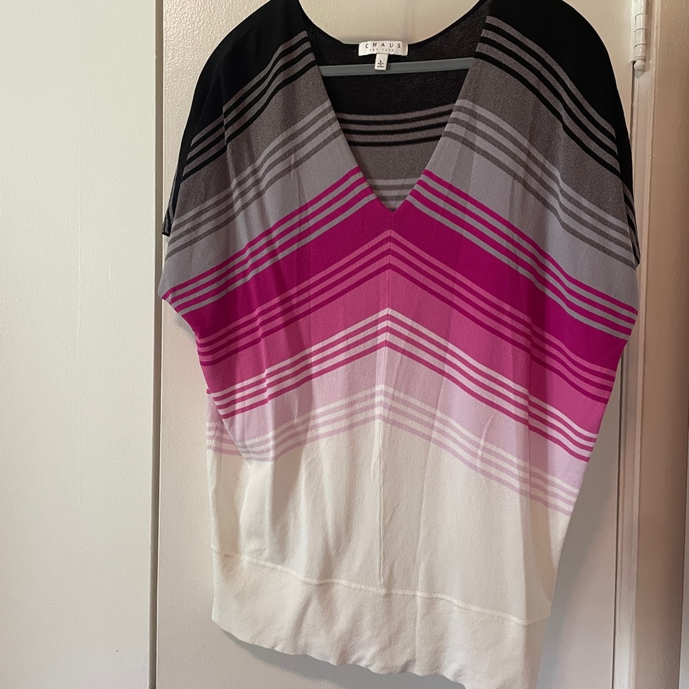 Lightweight Short Sleeve Dolman V-Neck